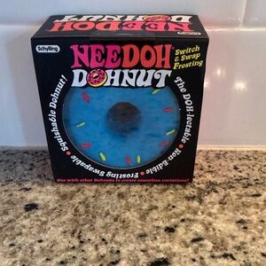 Needoh Dohnut Blue Squishable Toy